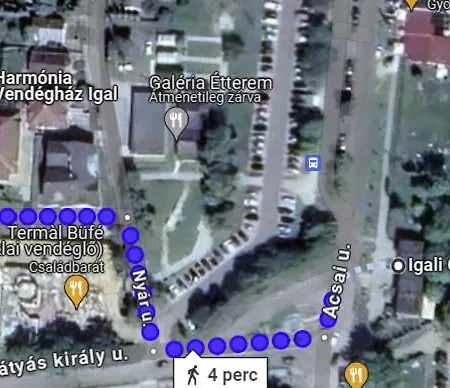 شقة Harmonia Vendeghaz 100 Meterre Az Igali Gyogyfuerdotol